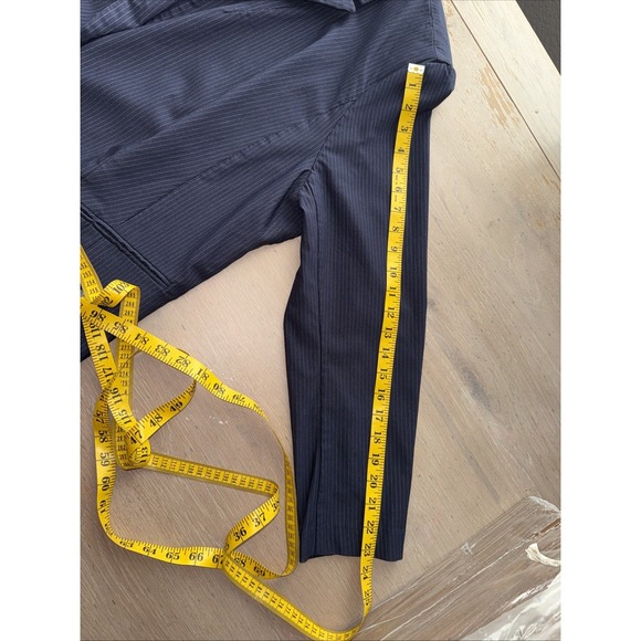 Lane Bryant Navy‎ Blue Pinstripe Blazer Jacket Women Plus Size size 22 preloved - Picture 9 of 12